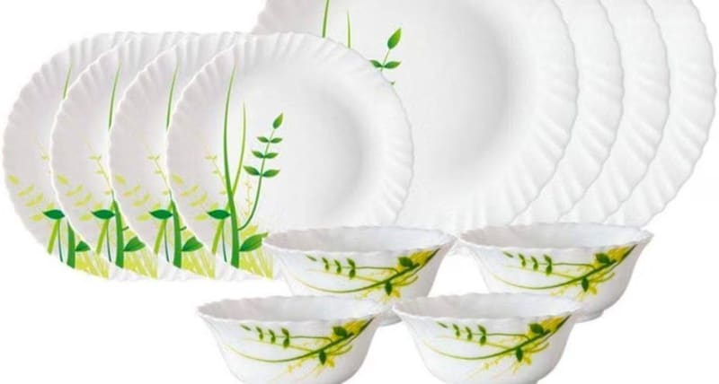 Larah Opalware Dinner Set Of 12 Pcs @790.