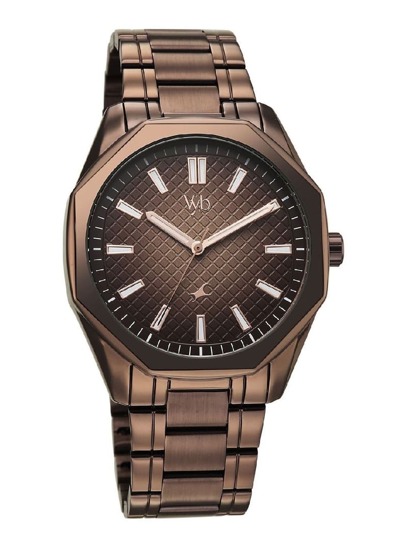 Fastrack Men Vyb Quest Quartz Analog Brown Dial Watch - FV30...