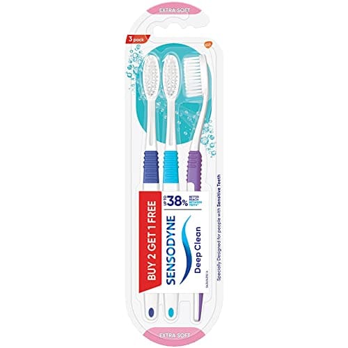 Sensodyne Deep Clean Toothbrush | Extra Soft Bristles Tooth ...