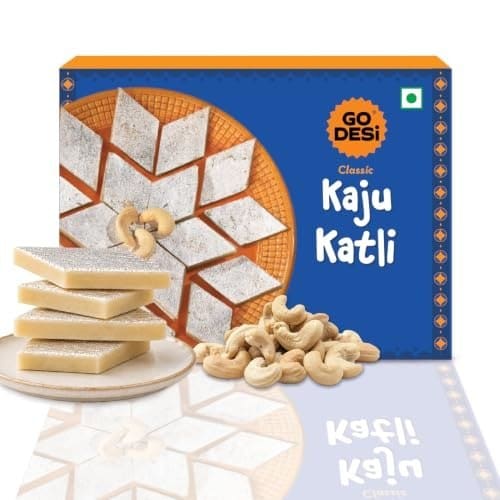 GO DESi Classic Kaju Katli -180 grams | No Artificial Flavou...
