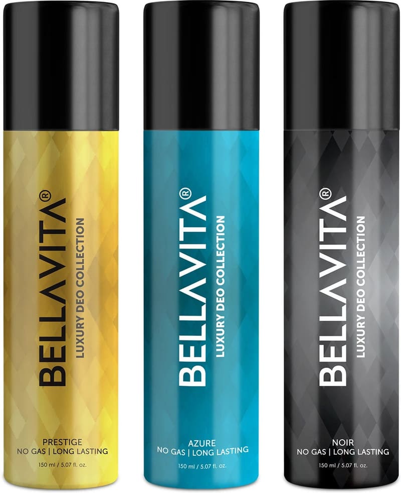 Noir,Azure & Prestige Deo Parfum Combo|3x150ml|Long lasting ...