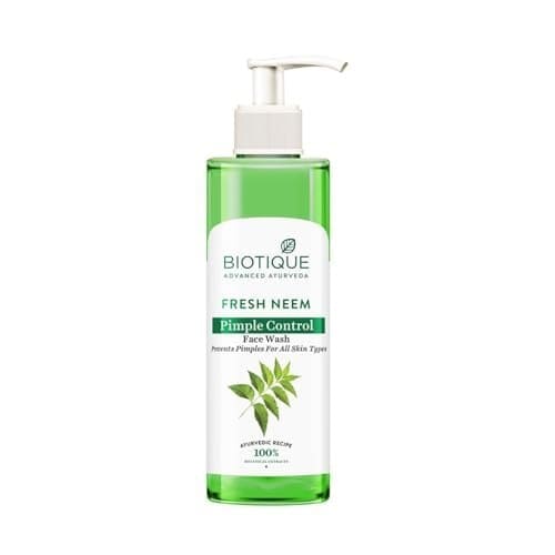 Biotique Fresh Neem Pimple Control Face Wash| Ayurvedic and ...