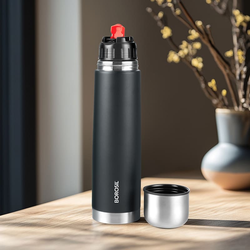 24 Hours Hot & Cold Thermo Double Wall Vaccum Insulated Stee...