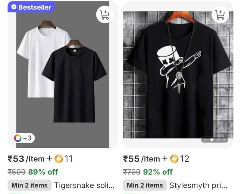 🔥 LOOT: T-Shirt @ ₹53