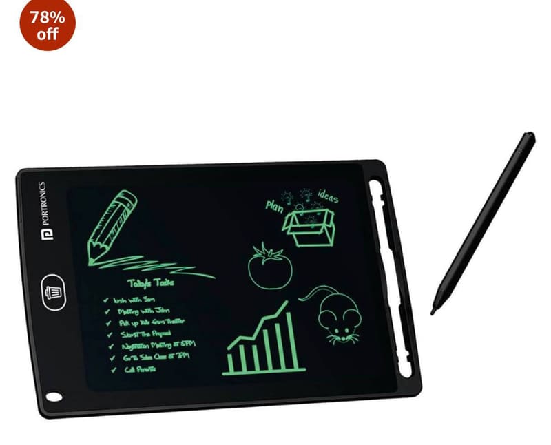 Re-Writable LCD Writing Pad with Screen at 178.
