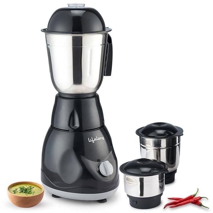 Lifelong 500-Watt Mixer Grinder with 3 Jars at Rs.1265.