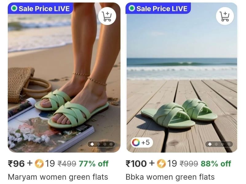 Women Flats & Heels  ₹96