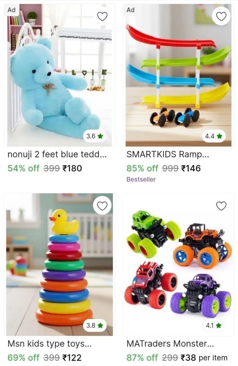☄️Grab: ₹38 Kids Toys