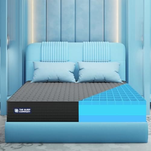 🛍️ The Sleep Company SmartGRID Orthopedic Pro - Doctor Recommended Mattress | Japanese Patented Technology | 7 Zone Support for Back Pain Relief | 10 Year Warranty | King Size Firm Bed Mattress 78x72x6