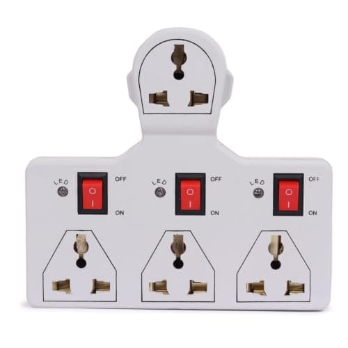 Digiway 4 Universal Socket 3 Switch Multi Plug Extension Boa...