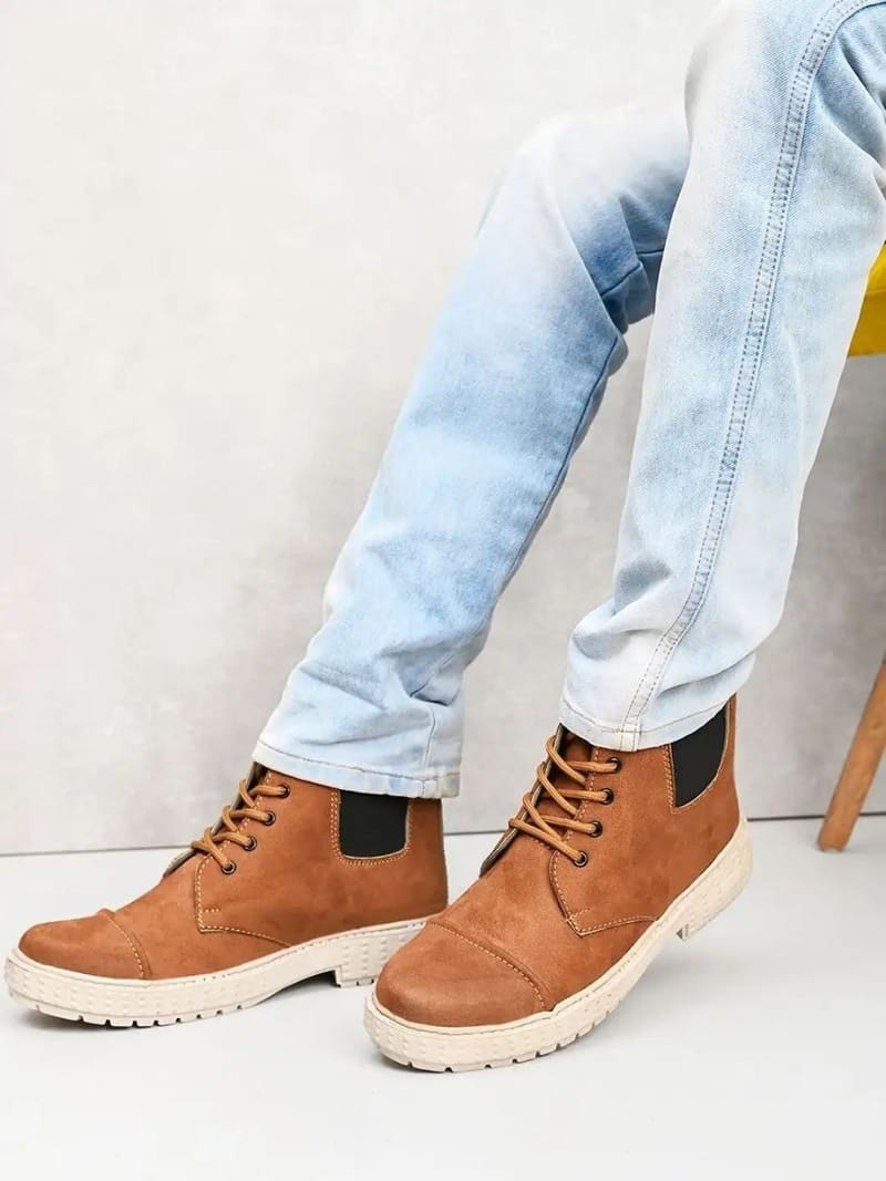 Men lace up boots ✅₹659    l⭐4.1