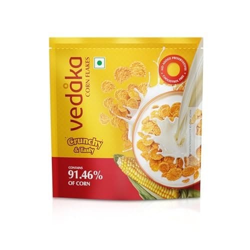Amazon Brand - Vedaka Corn Flakes | 1.2 Kg | Super Saver Pac...