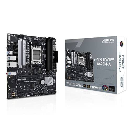 ASUS Prime A620 Micro-ATX Motherboard, DDR5, PCIe 4.0 Suppor...