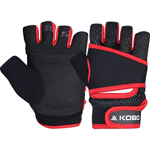 Kobo WTG-63 Weight Lifting Gym Gloves Hand Protector for Fit...