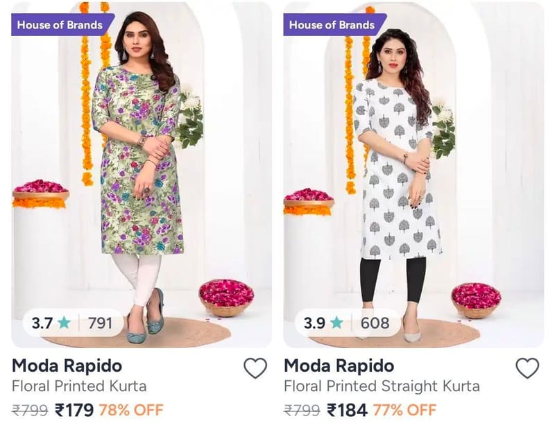 Myntra | 1️⃣ Men — Moda Rapido Men’s T-Shirts @ ₹199