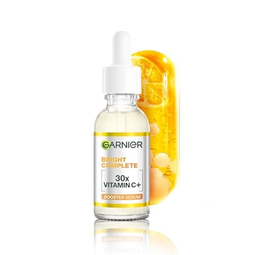 Garnier Vitamin C + Face Serum for Skin Brightening & Anti-D...
