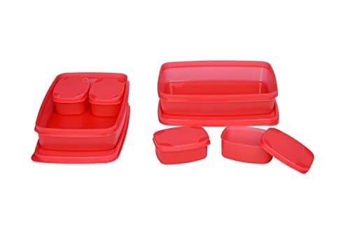 Signoraware Plastic Compact Lunch Box Set, 1.05 litres, Set ...