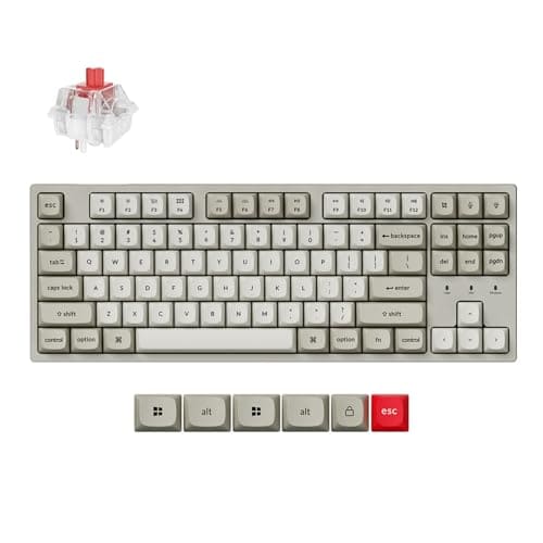 Keychron C1 Pro 8K QMK Wired Custom Mechanical Keyboard, TKL...