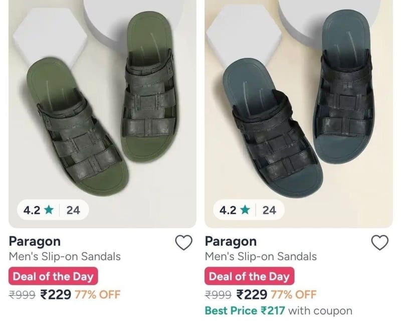 🔥 Loot : Paragon Flipflops From ₹199/-