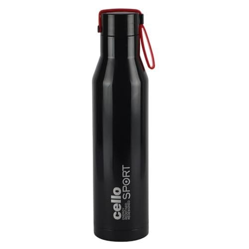 Cello Maestro Thermosteel Flask, 550ml, Black | 24 Hours Hot...