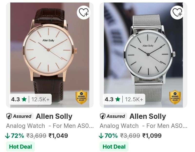Flipkart | Upto 80% Off On Branded Watches.