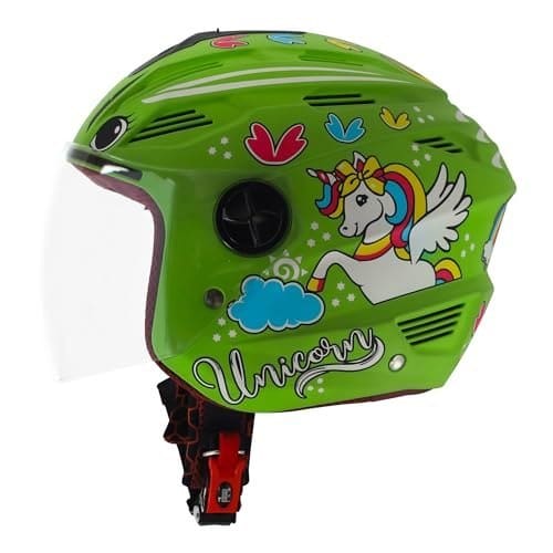 Steelbird SBA-6 Unicorn ISI Certified Open Face Graphic Helm...