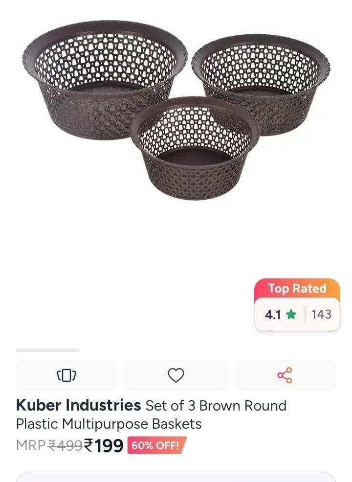 Set of 3 Basket @ ₹199