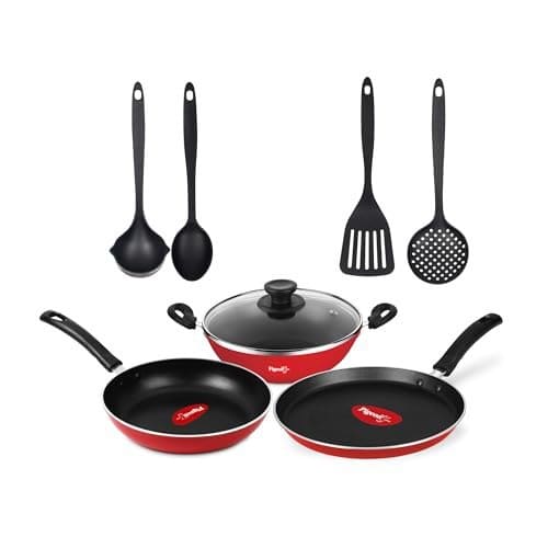 Pigeon Mio Non Induction Base Nonstick Aluminium Cookware Gi...