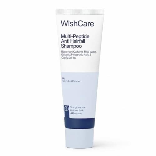 WishCare Multi Peptide Anti Hairfall Shampoo - Rice Water, R...