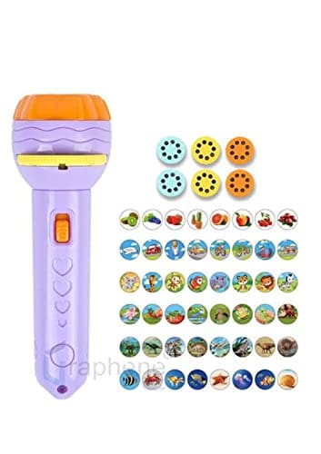 🛍️ Graphene Bedtime Fun Kids Slide Projector Torch, Premium ABS Materials, Easy-to-Use Interchangeable Slides, Versatile Flashlight for Nighttime Safety, The Perfect Sleep Companion for Children