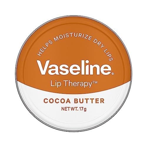 Vaseline Lip Tins Cocoa Butter, 17g | Infused with Cocoa But...