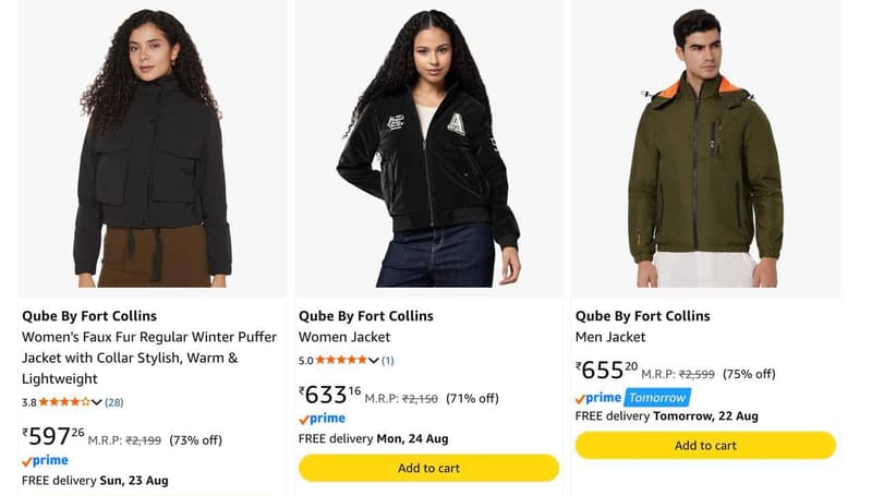 FORT COLLINS JACKETS MIN 70% OFF  FROM 597