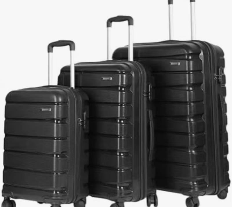 Teakwood 8 Wheels Trolley Bag Set (Set of 3) at ₹3,799