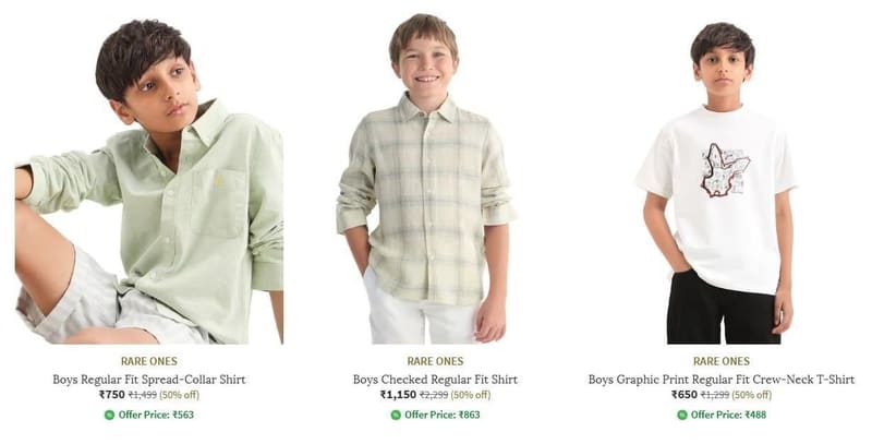 Ajio | Rareones min 50% off