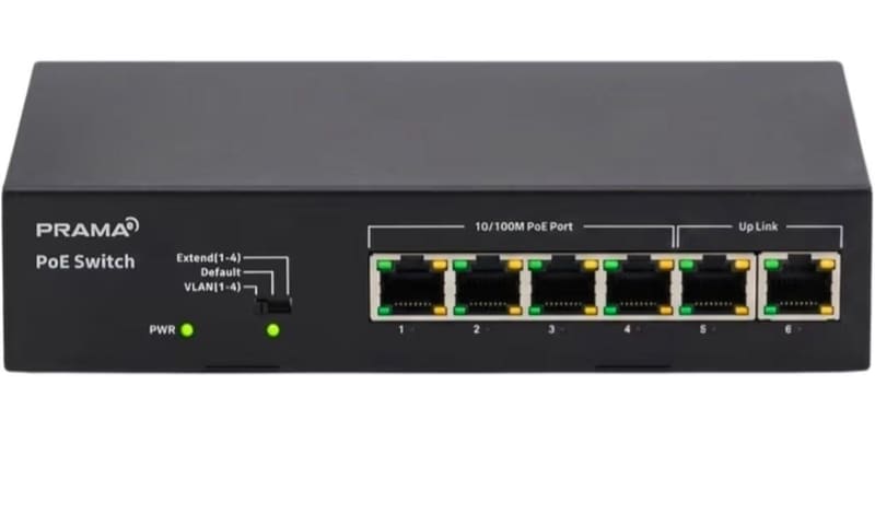 6 Port PoE Switch at 820.