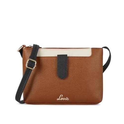 🛍️ Lavie Women's Keiko 2C Colorblock Top Zip Crossbody Sling Bag | Ladies Purse Handbag | Gift for Women