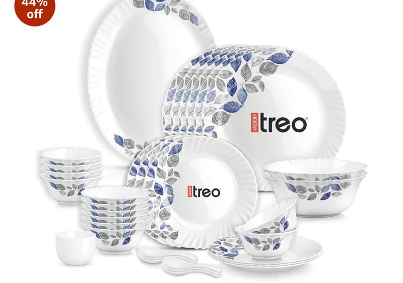Treo by Milton Opalware Dinner Set of 35 @1,799.