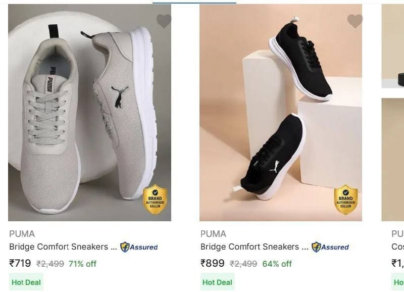 Puma Shoes Starting at ₹719
