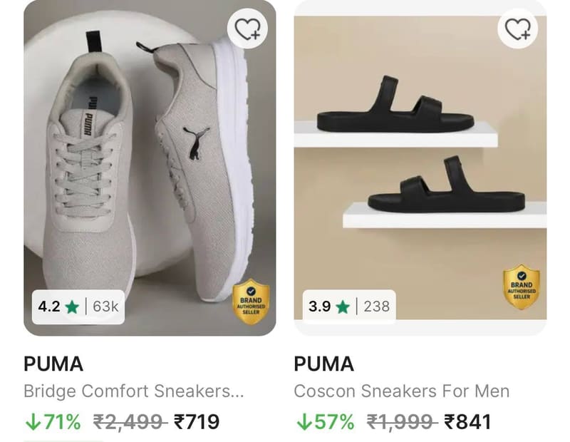 Puma Shoes Starts @719.